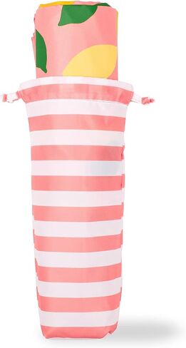 Kate Spade New York Pink Foldable Picnic Blanket, Large Outdoor Blanket Fits Up to 4 Adults, Portable Blanket for Camping or Beach, Lemons in Saudi Arabia