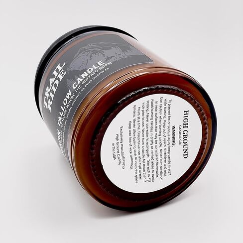 Apple Moonshine Scented Candle, 8 oz, Pure Bison Tallow, Low Smoke, Traditional, Glass Jar in Saudi Arabia
