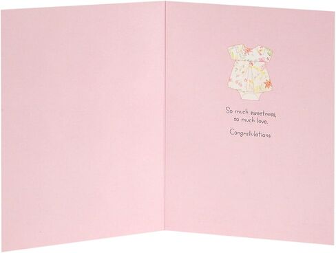 Hallmark Signature Baby Shower Card for New Parents (Baby Clothes) Welcome New Baby, Congratulations, Gender Reveal in Saudi Arabia
