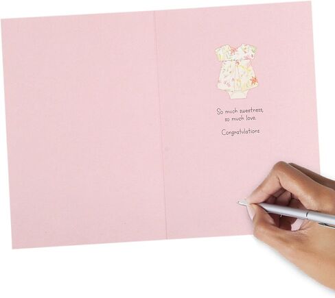 Hallmark Signature Baby Shower Card for New Parents (Baby Clothes) Welcome New Baby, Congratulations, Gender Reveal in Saudi Arabia