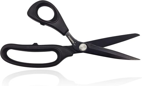 مقص حقيقي لليد اليسرى [صنع في اليابان] مقص لجميع الأغراض مقاس 8.5 بوصة مصنوع من الفولاذ المقاوم للصدأ SK4 الياباني مثالي لطلاب الفنون في المكتب والمنزل الذين يقومون بصياغة القطع باللون الأسود in Kuwait