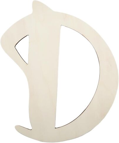 12 Inch Unfinished Wooden Letter I, Large Wood Letters for DIY Crafts, Thickness 1/8" Blank Unfinished Wooden Alphabet for Home Wall Decor DIY Letters Crafts in Saudi Arabia