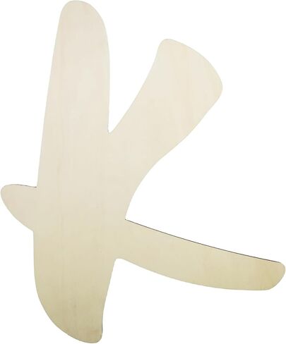 12 Inch Unfinished Wooden Letter I, Large Wood Letters for DIY Crafts, Thickness 1/8" Blank Unfinished Wooden Alphabet for Home Wall Decor DIY Letters Crafts in Saudi Arabia