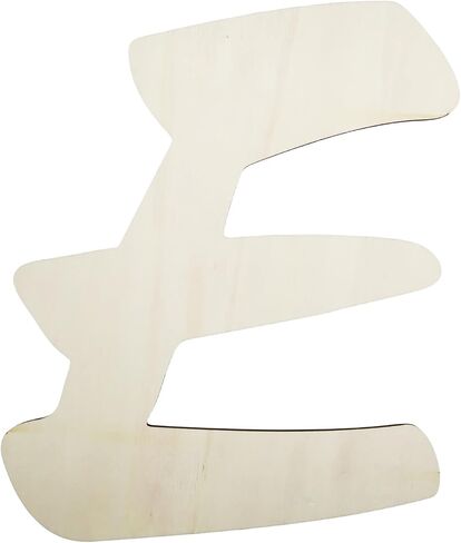 12 Inch Unfinished Wooden Letter I, Large Wood Letters for DIY Crafts, Thickness 1/8" Blank Unfinished Wooden Alphabet for Home Wall Decor DIY Letters Crafts in Saudi Arabia