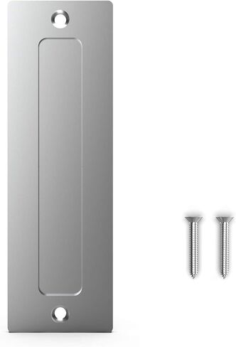 مجموعة سحب إصبع مقبض باب الحظيرة مقاس 7 بوصات (عبوة واحدة) باللون الأسود | مقبض غير مرئي بسيط وحديث شديد التحمل للبوابات والجراجات وباب الحظيرة وباب الجيب | مع قاعدة مسطحة سهلة التركيب in Kuwait