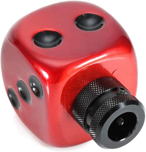 Tbest Gear Shift Knob,Rat Rod,Dice Gear Knob,Gear Shift Head Gear Shift Accessories Car Modified Dice Gear Shift Knob Stick Lever Shifter Universal(Red) in Saudi Arabia