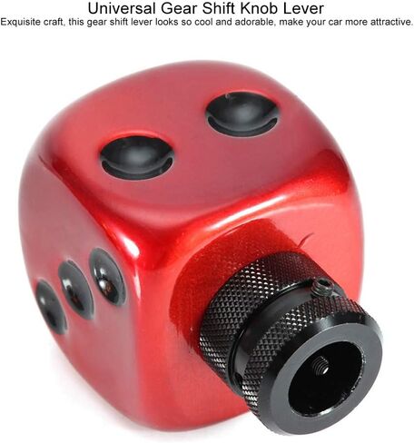 Tbest Gear Shift Knob,Rat Rod,Dice Gear Knob,Gear Shift Head Gear Shift Accessories Car Modified Dice Gear Shift Knob Stick Lever Shifter Universal(Red) in Saudi Arabia