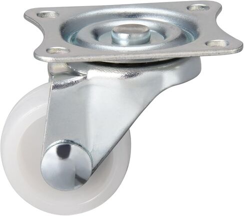 uxcell Swivel Caster Wheels 1" Polypropylene with 360 Degree Top Plate 11LBS Capacity for Furniture Carts Workbench, White, Pack of 4 in Saudi Arabia