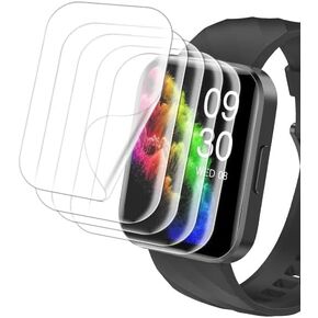 [5 Pack] Compatible with RUIMEN Smart Watches Screen Protector, Case Friendly HD Clear [Anti-Scratch] [Bubble Free] [Anti-Fingerprint] PET Film for RUIMEN D1 1.85" Smart Watch Smartwatch