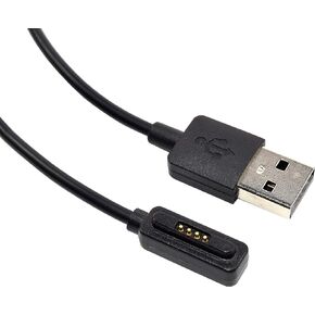 HQRP USB Charging Cable Compatible with ASUS ZenWatch-2 WI501Q WI502Q Smartwatch ZenWatch2 WI502Q-SL-BD-Q WI501Q-2J-GB2 Smart Watch Charger Cord Wire Clip Dock