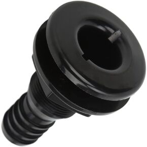 Skin Fitting Hull Hull Fittings Abs 1In Thru Hull Fitting Abs Straight Impact Resistant Hose Connection Accessory For Boats Marines (Black)