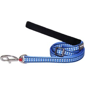 Red Dingo Reflective Dog Lead, Small, Dark Blue