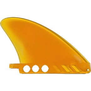 4.6" US box center fin Safety Flex Soft replacement for longboard SUP Stand up Paddleboard River Surf Whitewater airSUP AIR7 Skeg with optional 'No-Tool' Fin Screw (Yellow (no screw included))