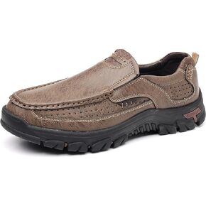 Mens Classic Walking Sneakers Slip on Loafers Casual Shoes Comfort Breathable Dress Flats for Driving Business Office Outdoor