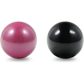 Perixx PERIPRO-303 X2D Replacement Trackball Set of 2 PERIMICE-517/717/520/720 Compatible with Logitech M575/M570 and Elecom Trackball Mouse - Polished Finish - Black and Pink 2 Color Set