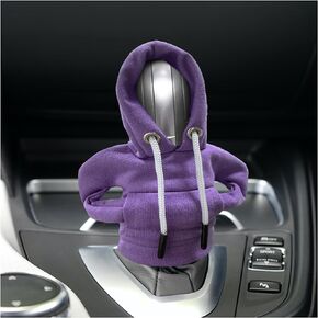 Car Shift Knob Hoodie, Fashionable Sweater Gear Shift Cover, Funny Auto Gear Shift Knob Cover for Warm Winter, Vehicle Interior Shift Knob Protector, Car Accessories (Black)
