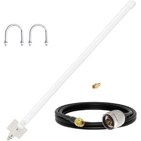 SignalPlus Outdoor WiFi Omni Directional Antenna, Dual Band 2.4GHz 5GHz 12dBi High Gain Long Range WiFi Antenna for Wireless Access Point/Wi-Fi Camera/Wireless Router, RP-SMA,SMA Male