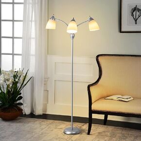 DINGLILIGHTING Floor Lamp Modern for Living: Flexible Gooseneck Floor Lamps Standing for Bedroom Home Office - Tall Floor Lights