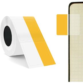 Label Maker Tape SUPVAN T50M Adapted Label Print Paper Refill Blue File Label 100pcs Thermal Laminated Waterproof Self-Adhesive Multipurpose Labeling Tape Replacement