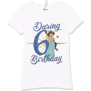 Disney Girl's Jasmine Sixth Birthday T-Shirt