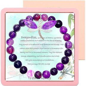 Butterfly Dragonfly Bracelet for Women, Butterfly Dragonfly Gifts for Women, Butterfly Dragonflies Jewelry Butterfly Gifts for Girls, Butterfly Lover Gifts, Inspirational Gifts for Women