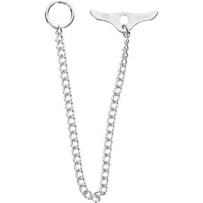 Herm Sprenger Chrome Plated Training Chain Collar with Toggle 13-14 Inches (35 cm), 2mm