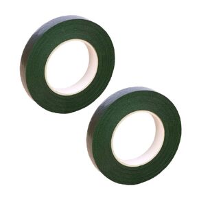 2PCS Floral Tape Floral Stem Wrap Tapes for Wedding Bouquets, Flower Pens and Artificial Flower Decorations,Brown