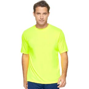 Expert Brand USA-Made Men's Hi Vis T-Shirt for Running, Hiking, Fishing