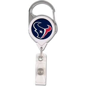 WinCraft NFL Houston Texans Retractable Premium Badge Holder, Team Color, One Size