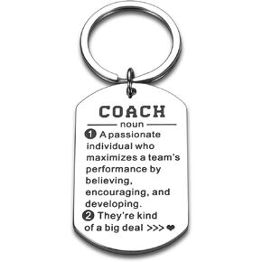 Gifts for Coach Soccer Football Wrestling Coach Gifts Keychain Thank You Gifts for Runner Baseball Softball Volleyball Cheer Coaches Gifts Gym Sports Cross Country Running Gifts Birthday Christmas