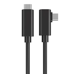 VR Streaming Link Cable Compatible for Oculus Quest, Virtual Reality Headset Cable Angle USB 3.2 Gen1 C-C High-Speed Data Transfer, Fast Charging Cord, 15FT