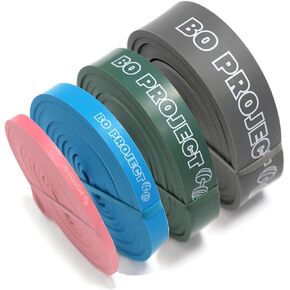 Pull Up Assistance Bands - Set of 4 Resistance Heavy Duty Workout Exercise Stretch Fitness Bands Assist Set for Body and Carry Bag Included