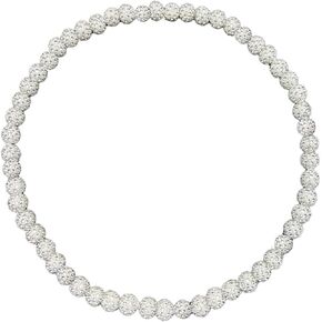 Baseball Necklace for Men Bling Baseball Necklace Rhinestone Ball Beaded Necklace Athletic Inspired Jewelry for Players