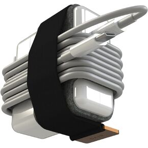 TAIM - MacBook Charger Organizer - Elastic Retention Band for Apple MacBook Air & MacBook Pro Power Cable & Charging Block - Compatible with MagSafe & USB-C. Great for Travel & Cord Management - Small