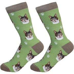 Socks - Fun Unisex Crazy Pet Lover Novelty Cat Funny Gifts for Lovers Dog Cute Pattern Casual Crew One Size Fits most