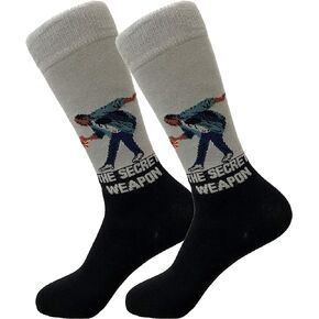 Balanced Co. Stanley Hudson Dress Socks Michael Scott Funny Socks Crazy Socks Casual Cotton Crew Socks