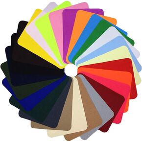 26 Pieces Multicolor Iron on Fabric Patches Clothing Repair Patch Kit for Clothes