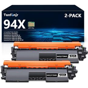 94X Black High-Yield Toner Cartridges Compatible Replacement for HP 94X CF294X Toner Cartridge Black Work with Laserjet Pro M118dw Laserjet Pro MFP M148dw M148fdw M118 M148 Printer (2-Pack, Black)