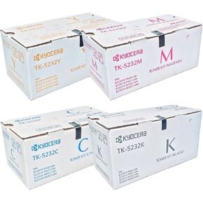 Kyocera TK5232 (TK-5232) 4-Color Toner Cartridge Set for M5521cdw, P5021cdw