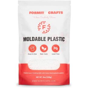 Thermoplastic Beads - 8 oz Polymorph Plastic Pellets(Made in E.U) - Reusable Moldable Plastic Beads - Melting Plastic Pellets for Modeling, DIY Craft (1)