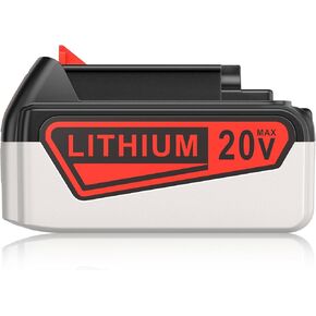 بطارية بديلة مطورة بقوة 7.5 أمبير من FirstPower لبطارية ليثيوم بلاك اند ديكر 20 فولت متوافقة مع بطارية بلاك ديكر 20 فولت LBXR20 LBX20 LB20 LB2X4020-OPE LBXR20B-2 LST300 LST220 in Kuwait