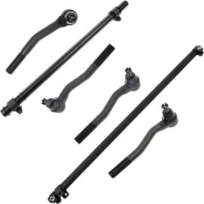 Front Tie Rod Drag Link Sleeve Steering Set of 6 for 99-04 Jeep Grand Cherokee