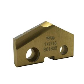 YG-1 S01307 HSS M4 Spade Drill Insert, TiN Finish, 1/4" Thickness, 1-1/2" Insert