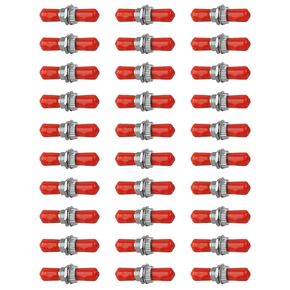 Xunsomten-30pcs ST Simplex Coupler ST to ST Simplex Singlemode Coupler ST to ST Bulkhead Fiber Coupler Simplex Single Mode