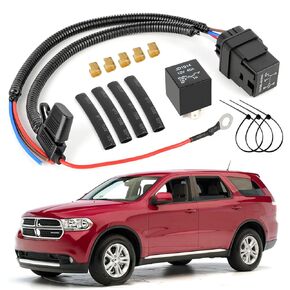 Fuel Pump Relay Wiring Kit for 2011-2013 Dodge Ram 1500 Durango Grand Cherokee, Waterproof Electric Fuel Pump Relay Wiring Harness Kit for CBWPR091AA 68269523AD 68269523AD 04727370AA CBP4P541AB
