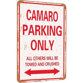 Ca Parking only vintage look funny mental tin sign-8 X 12 inches-Aluminum
