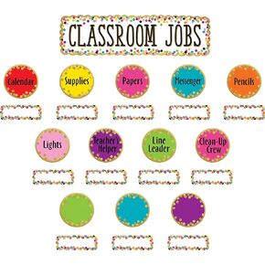 Teacher Created Resources Eucalyptus Classroom Jobs Mini Bulletin Board Set