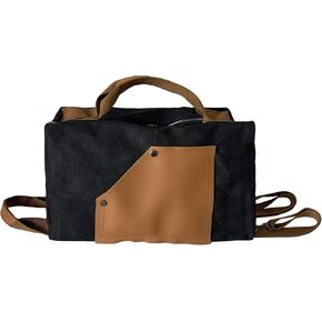 Travel Duffle Bag Casual Backpack 4 Ways for Men Women Leather Canvas Handbag Shoulder bag Overnight Weekender Bag Shoulder bag for Travel Sport Hiking laptop College (Black) in Kuwait