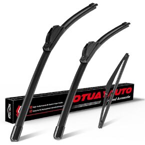 OTUAYAUTO Premium Windshield Wiper Blades - Replacement for Jeep Grand Cherokee 2014-2021 - Precision Fit, All-Weather Performance, Front and Rear Wiper Blades, U Hook - 22"+21"+11" (Pack of 3)