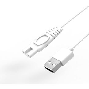 Replacement Power Cord for Fairywill, Aquasonic, MOSPRO, Zerhunt, Nicefeel Water Flosser Charger Cable White
